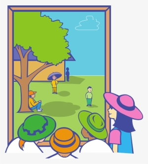 People, Boy, Kid, Girl, Kids, Child, Cartoon, Outside - Looking Out The Window Cartoon