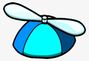 Sky Blue Propeller Hat - Club Penguin Custom Items