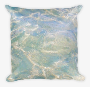 Ocean Water Pillow Is Soft And Vibrant, And Zippered - Cushion
