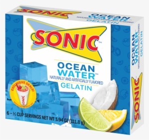 Sonic Ocean Water Gelatin - Key Tag With A Full Color Digital Imprint Custom Imprint
