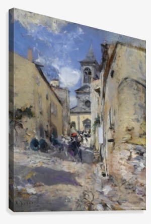 The Church Of Paese Canvas Print - Giovanni Boldini