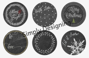 Chalkboard Christmas Tags Printable - Wexfordhome 'blessed' By Amanda Murray Graphic Art