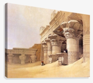 Outer Court Of The Temple At Edfou Canvas Print