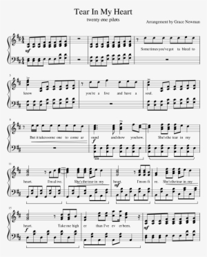 Tear In My Heart Sheet Music Composed By Arrangement - Chopin Nocturne Op 72 No 1