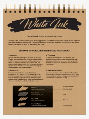 Paper 8 In 1 Sketchbook White Ink - Autodesk Sketchbook Pro