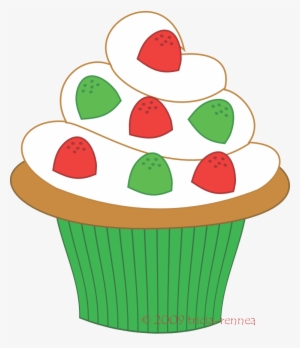 Cupcake Clip Art Pictures - Christmas Baking Tag Printables