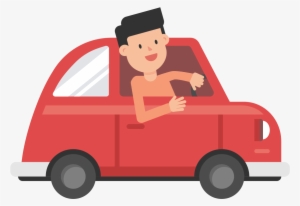 Transparent Images Pluspng Open - Man Driving Car Gif