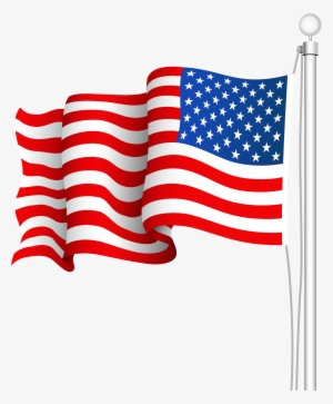 american flag pole clip art