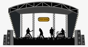 Concert Stage Png Jpg Black And White Download - Crickets, The - In Style With The Crickets (cd)