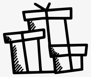 Gifts Gift Box Present Presentation Christmas Birthday - Bong Outline