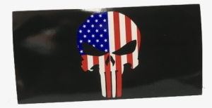 American Flag Punisher Skull Sticker