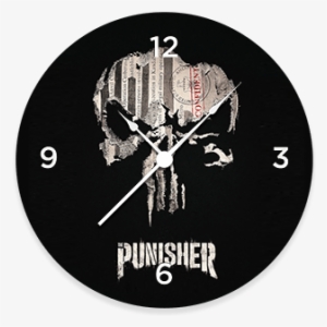 Netflix Marvel Punisher Skull Round Wall Clock - Iphone 7 Punisher
