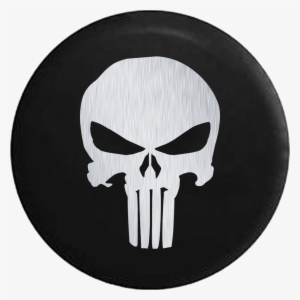 Brushed Aluminum American Patriot Punisher Skull - Punisher Skull