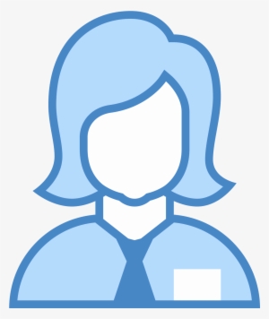 Collaborator Female Icon - Icono Mujer Azul Png