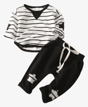 Petite Bello Clothing Set Black / 2-3t Stripe On My