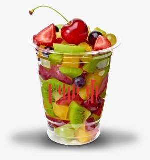 Fruit Cup Png Jpg Stock - Fruit Salad In Plastic Cups