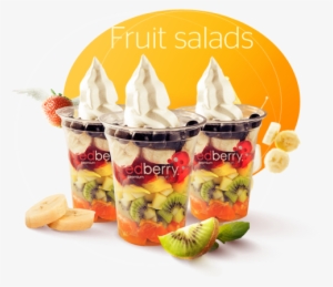 A Fruit Salad Is A Real Vitamin Bomb - Frozen Yogurt Fruit Png