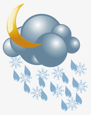 Rain And Snow Mixed Weather - Rain Snow Mix Clipart