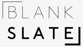 Blank Slate - Logo - Plain - Black - Small
