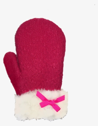 Winter Gloves Mitten Infant Toddler Knit Embroidered - Wool