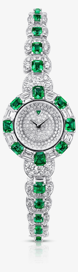 A Graff Emerald And Diamond Ladies' Unique Timepiece - Analog Watch