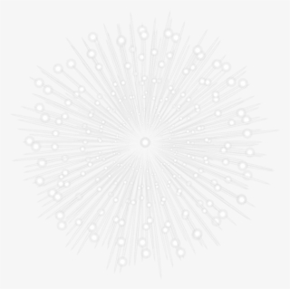 White Firework Clipart Image - Circle