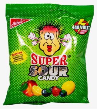 Hilal Super Sour Candy Pouch 35pcs 105 Gm - Hard Candy