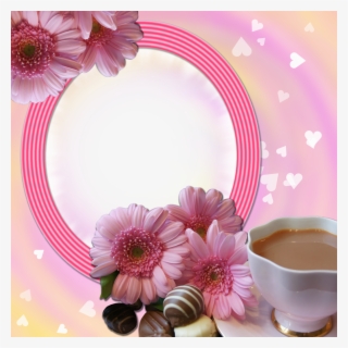 Coffee And Flowers Frame By Venicet - Milk Tea With Flowers