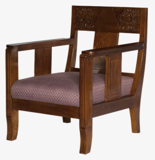 Art Deco Armchair Wood Carved Wood - Chair