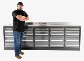 Workbench With Drawers - Standing