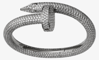 Brazalete Juste Un Clou De Cartier En Oro Blanco Y - Cartier Pin Bracelet Diamonds
