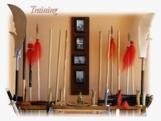 Display Of Kung Fu Weapons At Ying Jow Pai Kung Fu - Kung Fu Weapons Wall