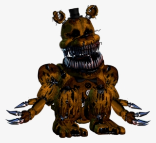 Nightmare Golden Freddy Version 2 Five - Fnaf Nightmare Golden Freddy
