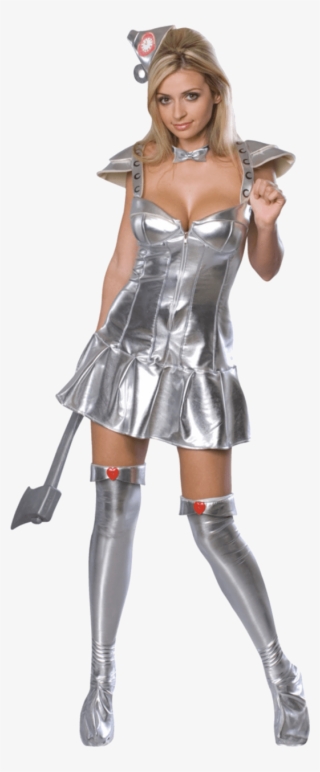 Details About Ladies Licensed Wizard Of Oz Tin Woman - Sexy Tin Man Costume