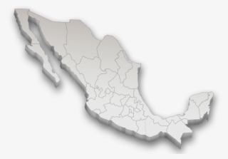 Mapa De Mexico D Png - Mapa Mexico 3d Png