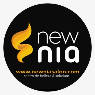 Newnia Logotipo Color Negro Circulo Transparente - Graphic Design
