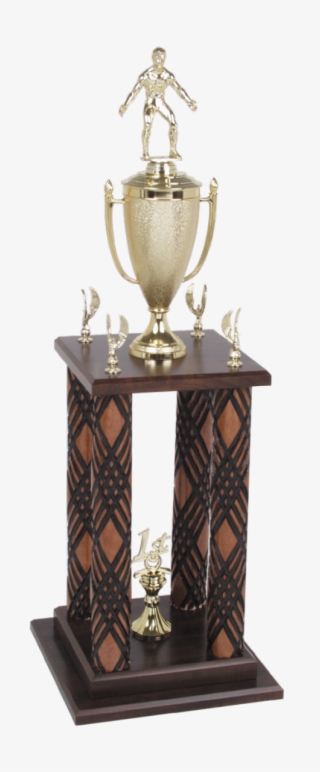 4 Column Trophy For Wrestling Events - Wrestling Trophy 1st Place
