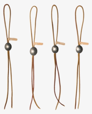 Mg Btc01 Qb Leather Bolo Tie W Concho - Body Jewelry