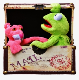 Plush Toys, Kermit, The Pink Panther, Toys, Box, Chest - Kermit The Frog