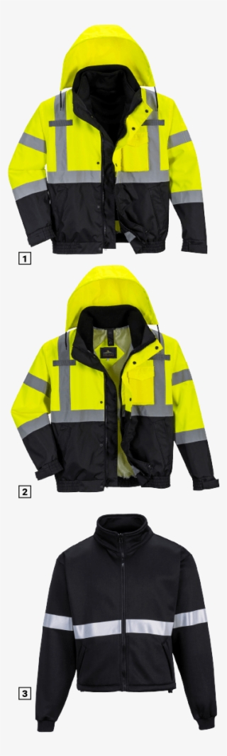 Portwest S365 Hi Vis 3 In 1 Premium Bomber Jacket - Portwest Us365