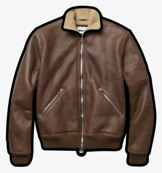 Coat Clipart Bomber Jacket - Leather Jacket