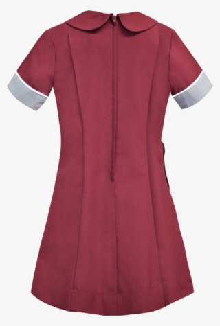 School Uniform Dress Back View - Polo Shirt