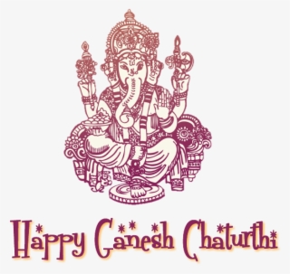 Ganesh Drawing Crown - Happy Ganesh Chaturthi Clipart