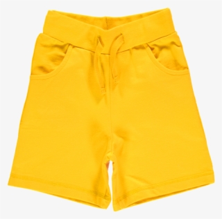 Maxomorra Basic Shorts Yellow - Yellow Shorts Png